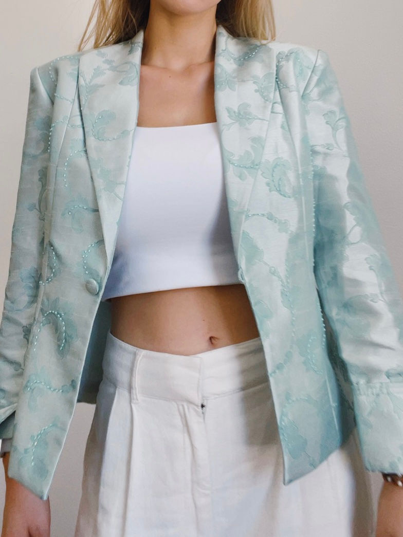 Thumbnail: Tiffany’s Brocade Blazer