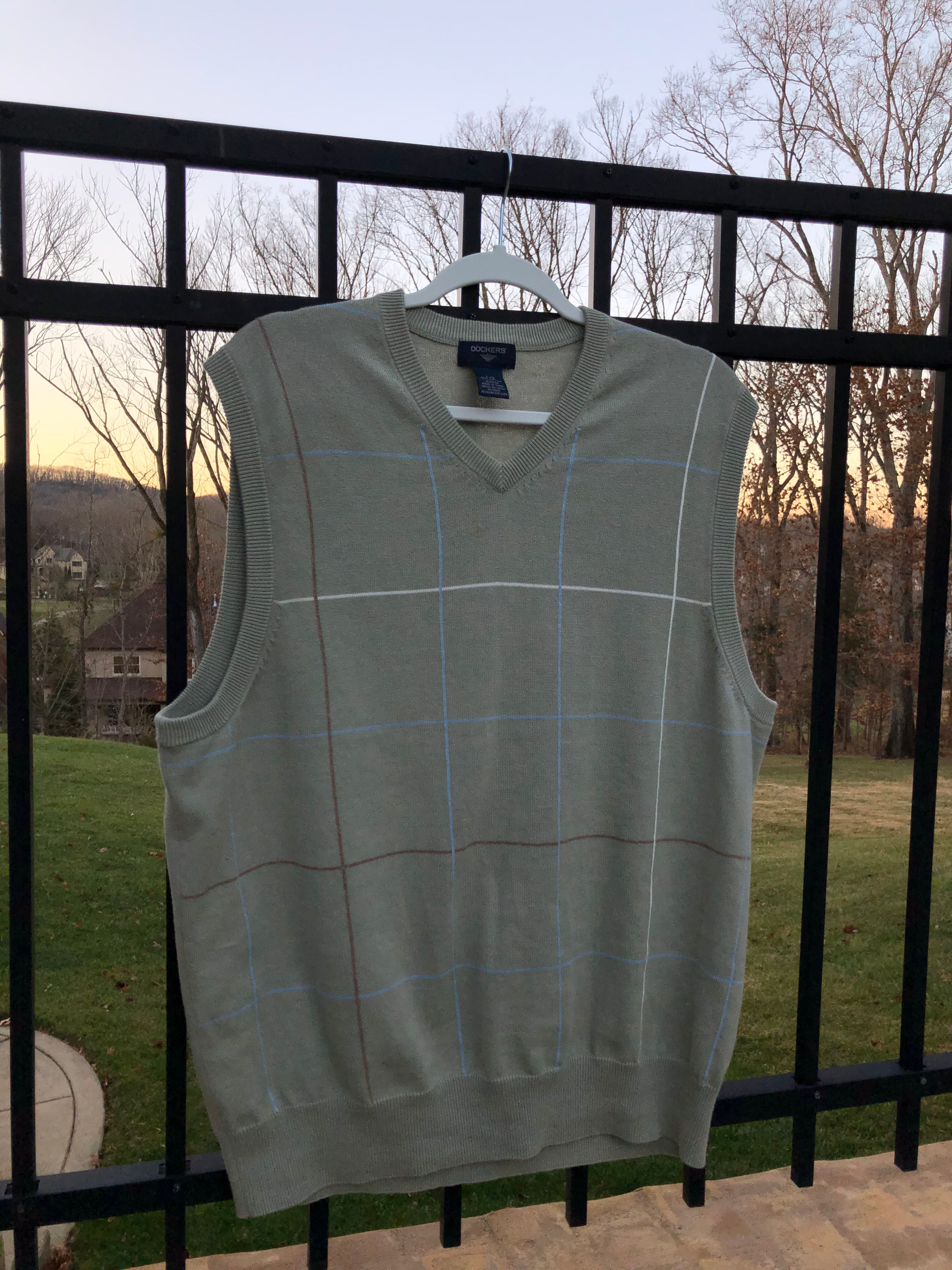 Horse Race Mint Knit Sweater Vest