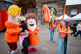 Mobiele AI photobooth voor Ethias tijdens Student Take Off in Hasselt | Meerskat brand activations