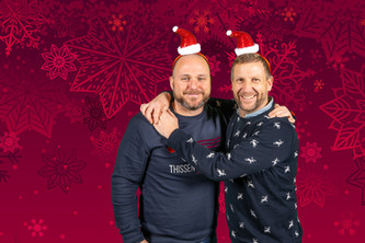 Green screen photobooth Kerstmis