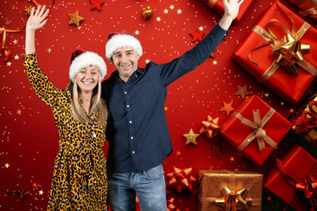 Green screen photobooth Kerstmis