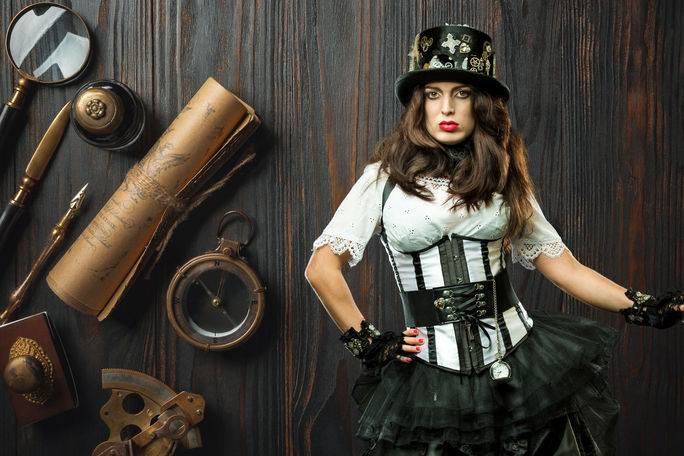 Green screen photobooth Steampunk