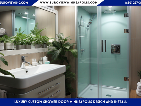 Luxury Custom Shower Door Minneapolis Design and Install