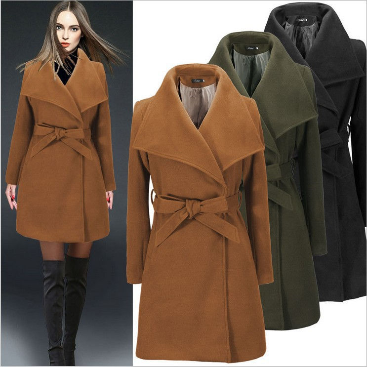 Chic Women's Woolen Coat