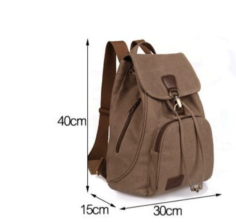 Miniatura: Canvas Backpack for Women