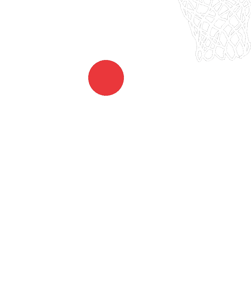 A basketball player dunking the ball.