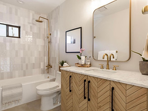 a remodeled bathroom