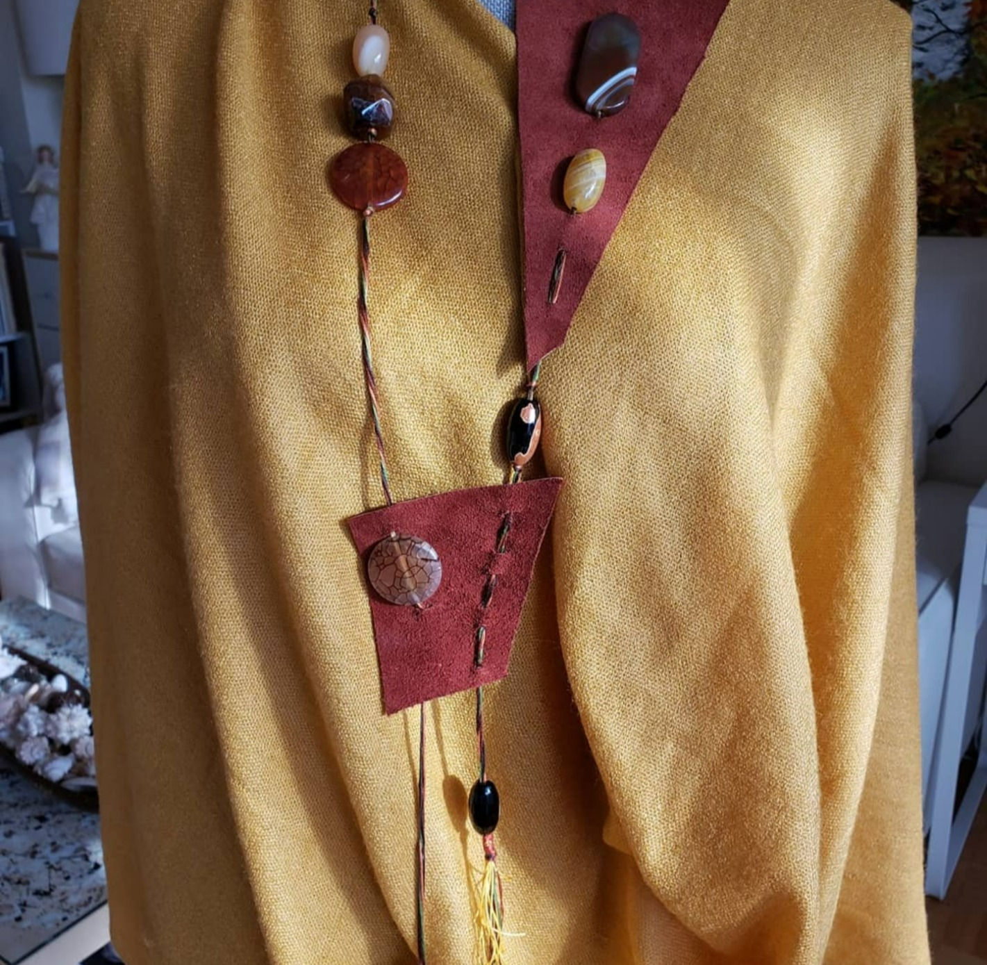 "Constructivist Autumn" Necklace