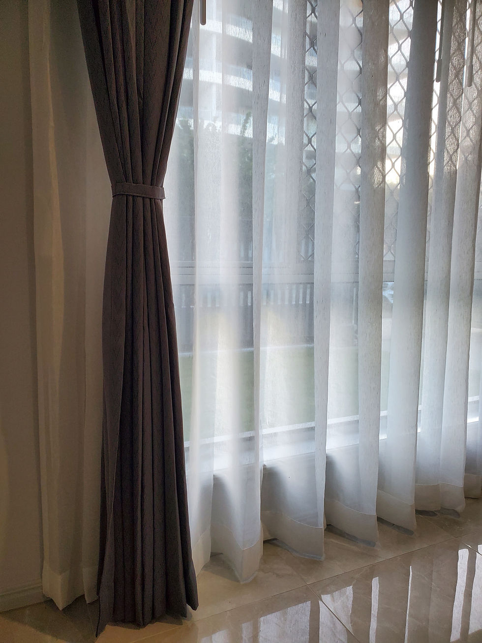 2 Pinch Style Curtains