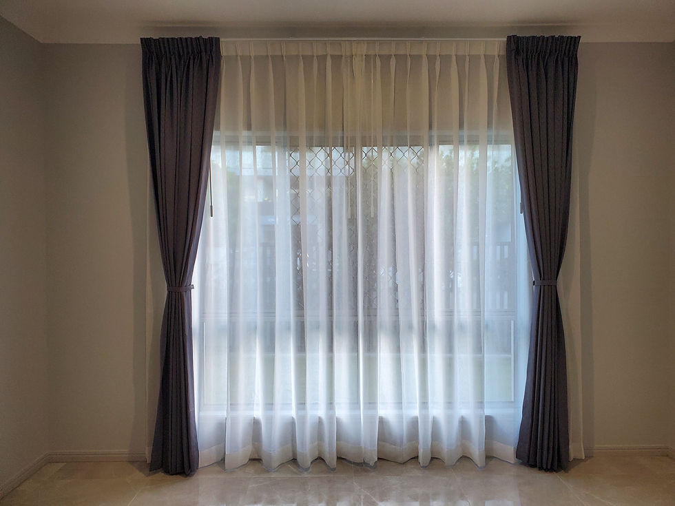 2 Pinch Style Curtains