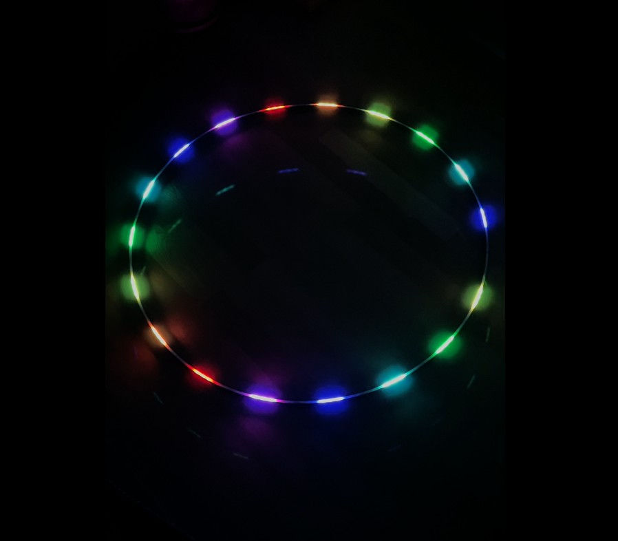 RGB 90CM LED Smart Ring Light with App & Music Control for Hanging