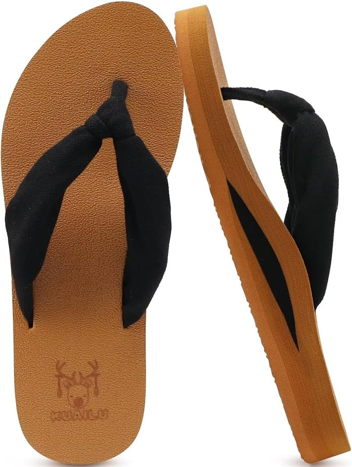 foot support flip flops for women