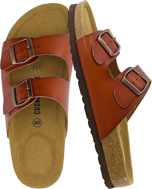 brown cushionair sandals