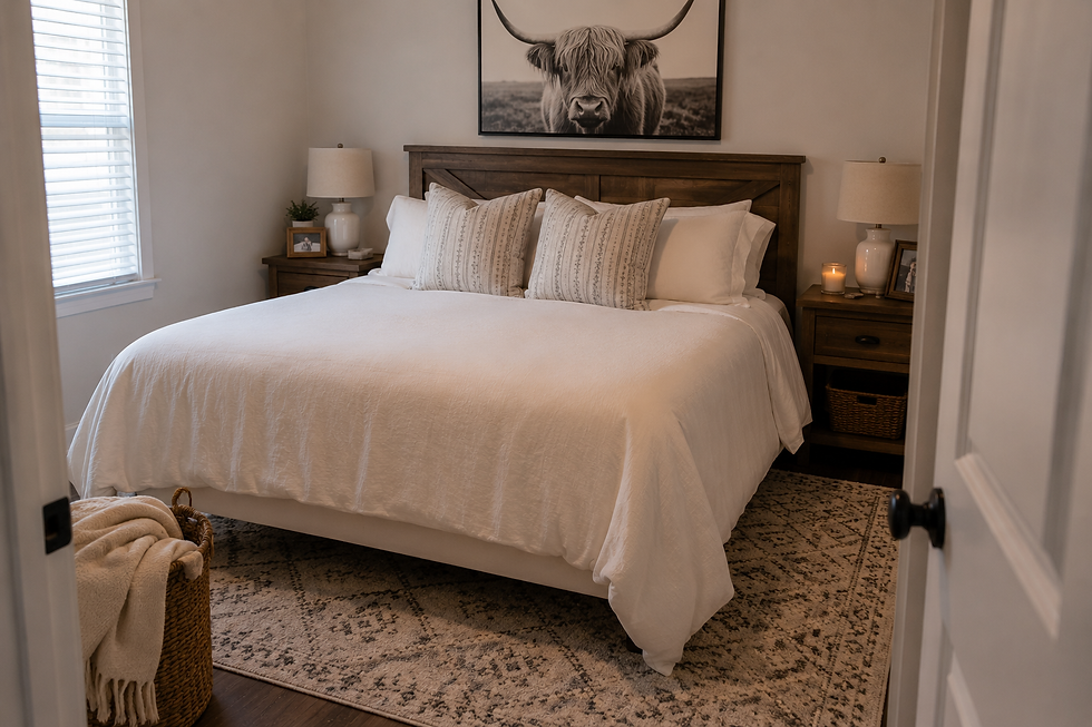 a tidy and clean bedroom