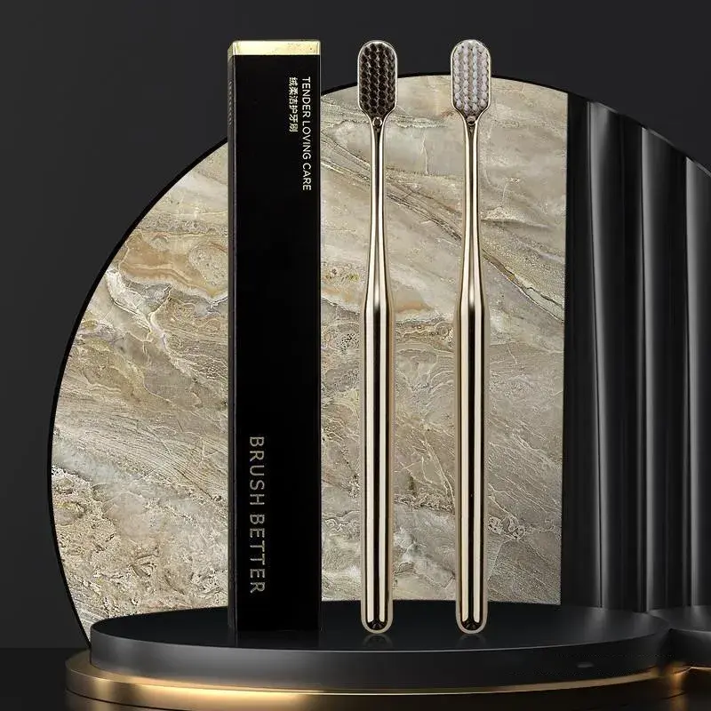 Thumbnail: Gold-Plated Soft-Bristle Toothbrush