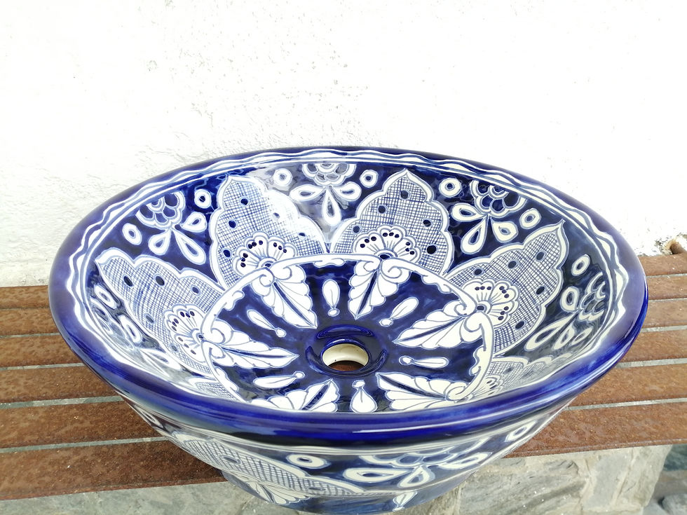 Miniatura: Lavabo de ceramica sobre encimera redondo