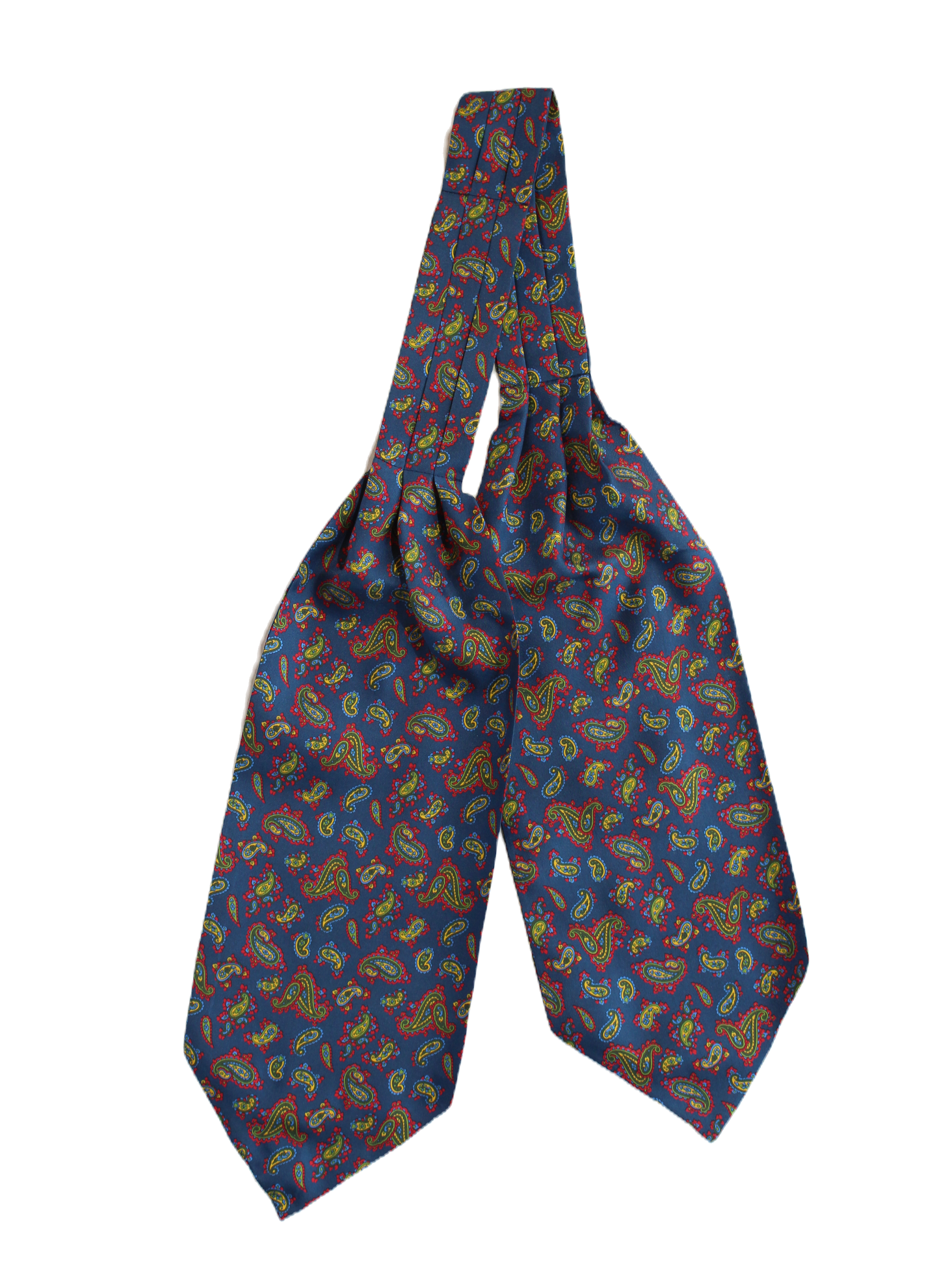 Navy Paisley Print Cravat