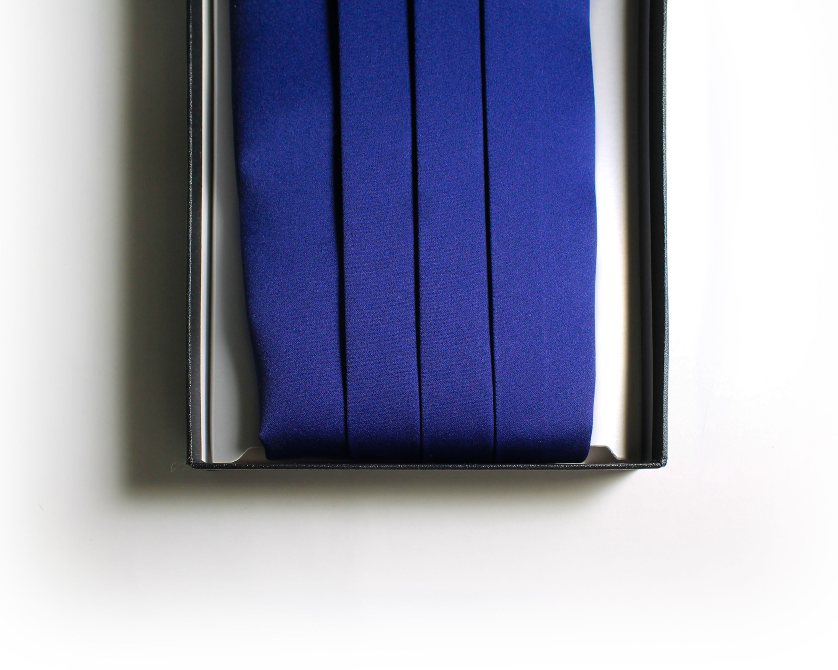 Navy Polyester Satin Cummerbund