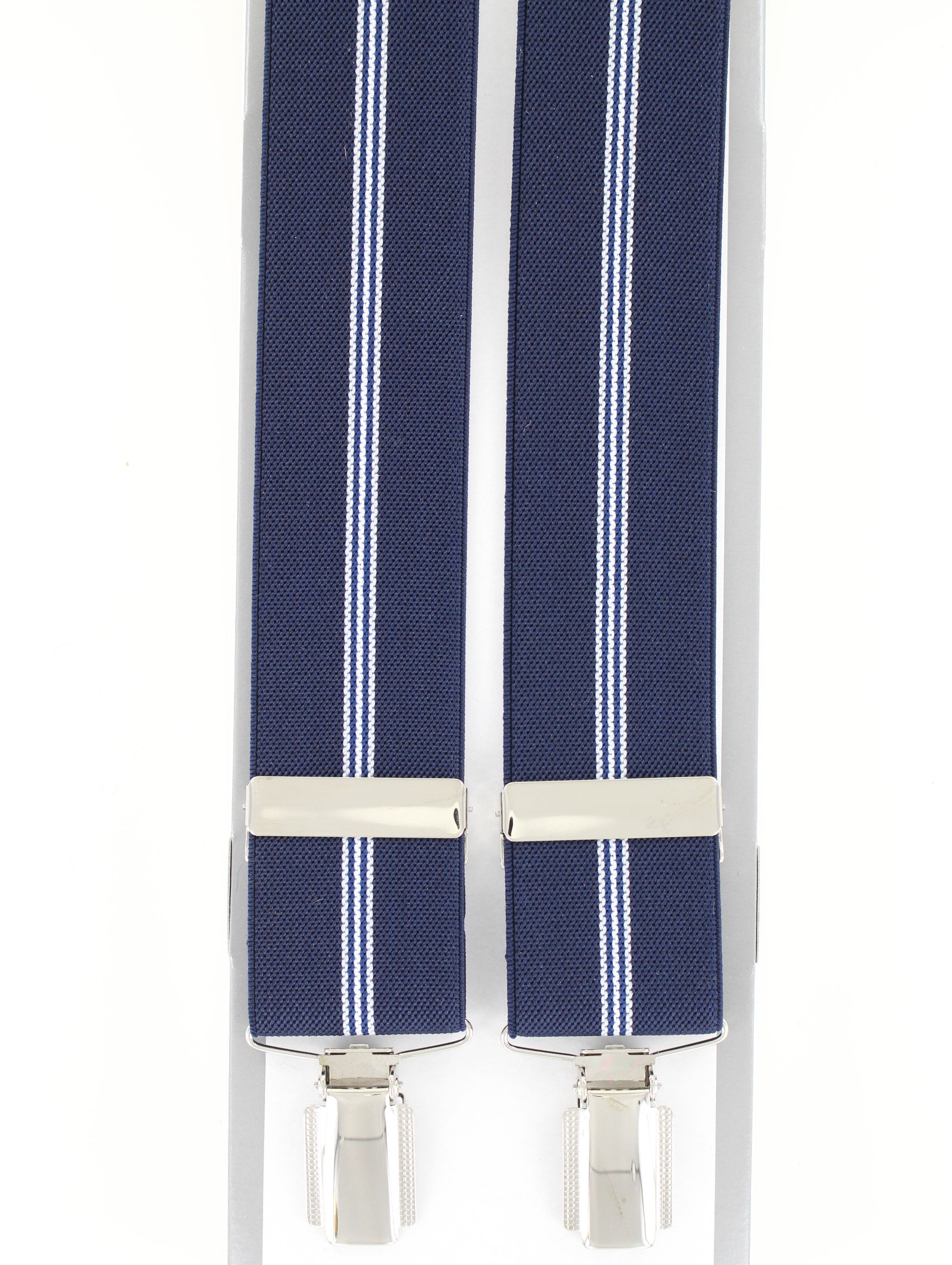 Classic Striped Braces (Navy)
