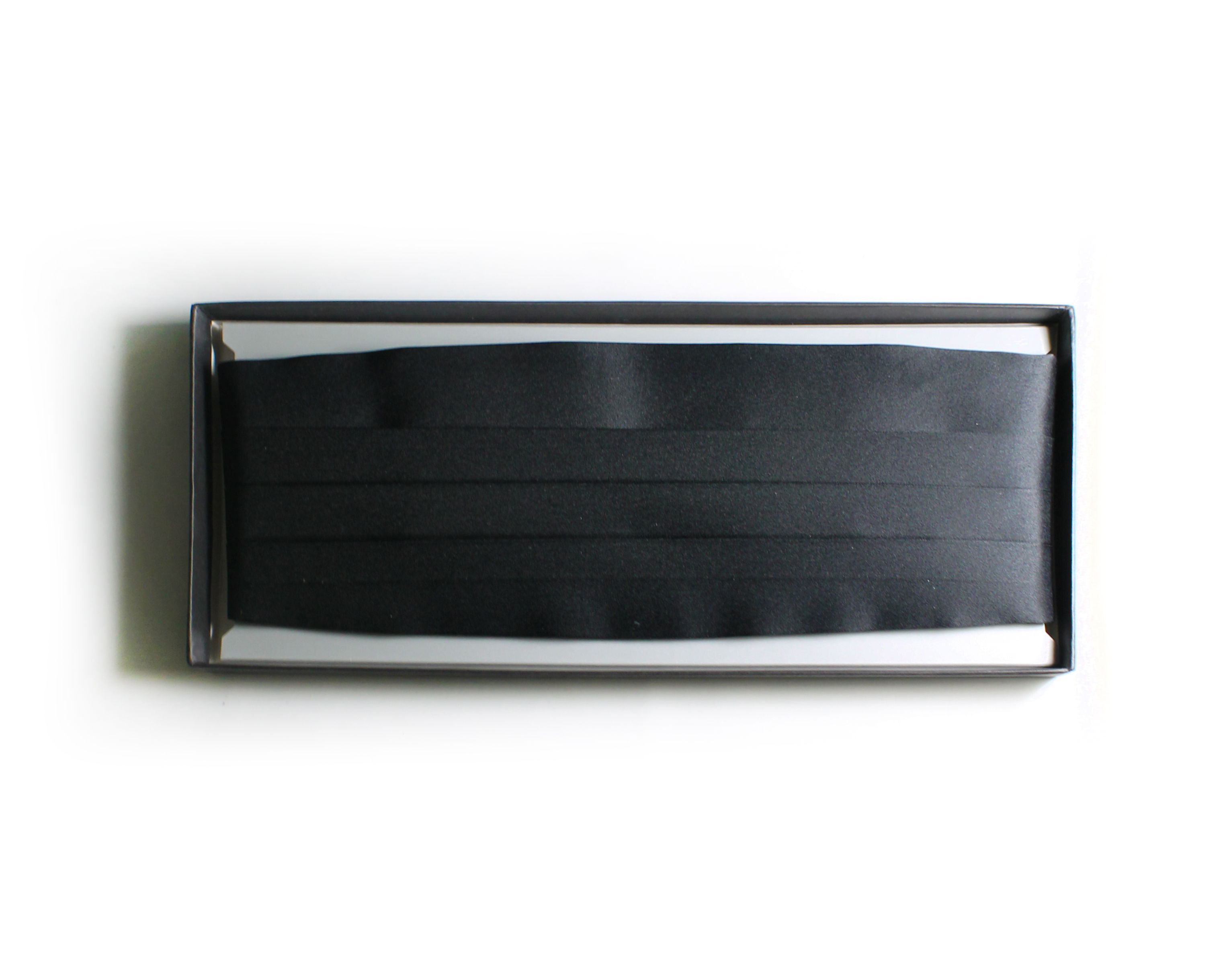 Black Silk Satin Cummerbund