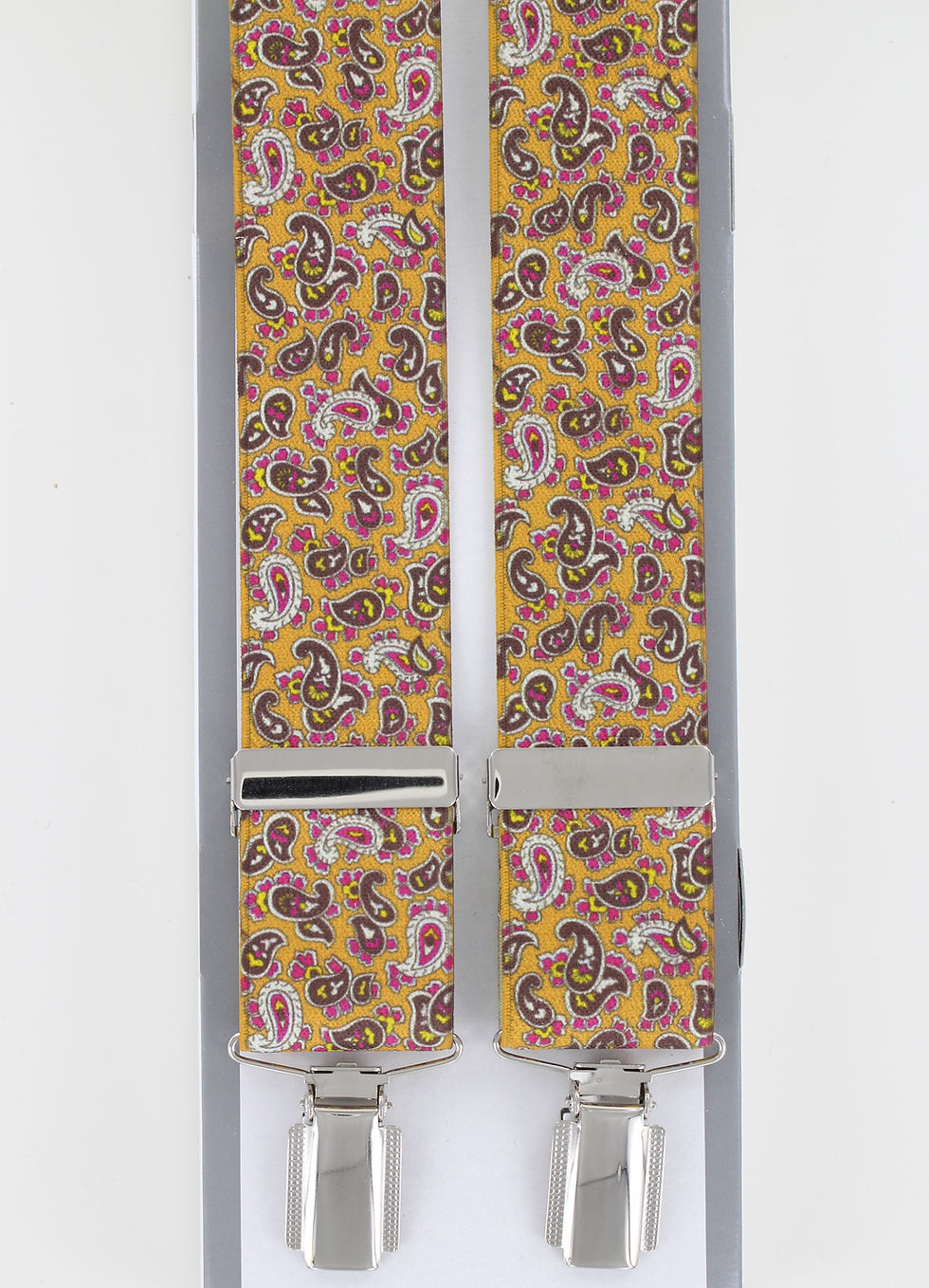 Small Paisley Print Braces (Gold)