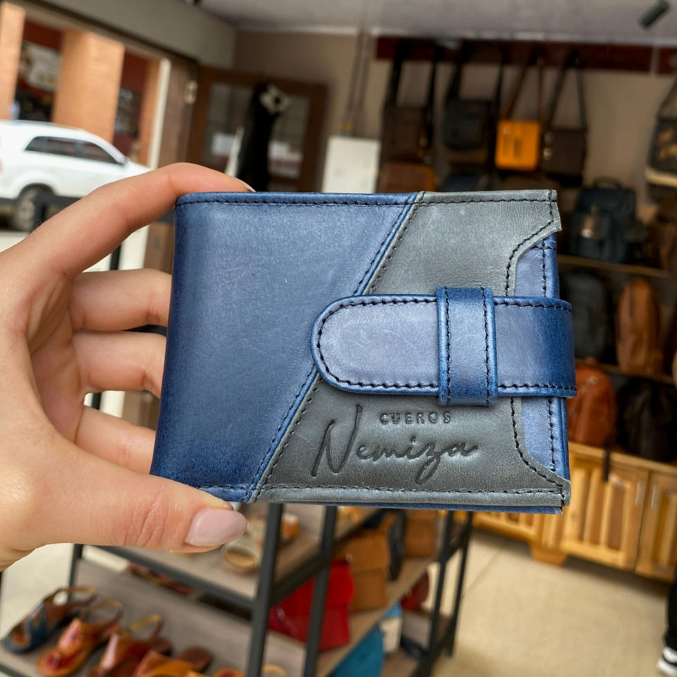 Billetera con tarjetero y seguro