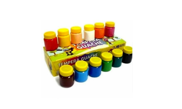Tempera Guache com 12 Unidades 15ml cada - Acrilex