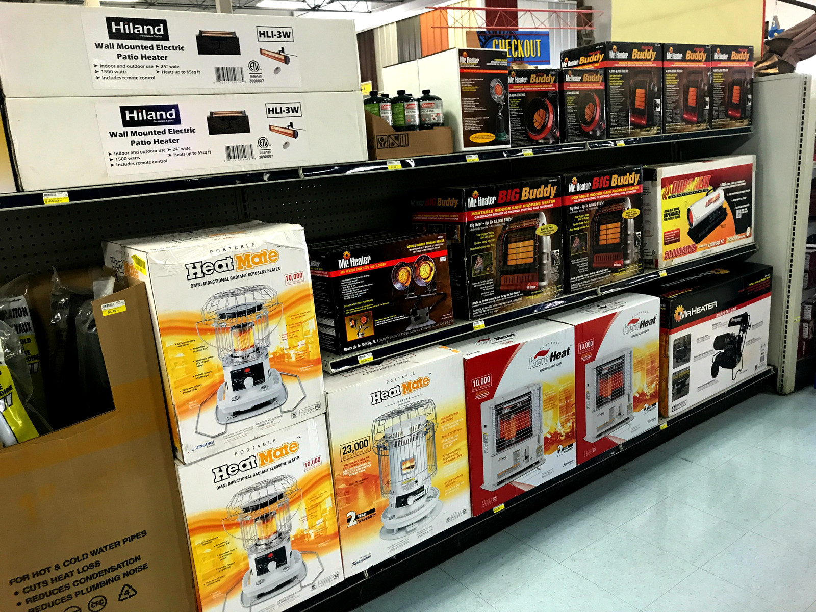 Portable and patio heaters at RAKS Building Supply.