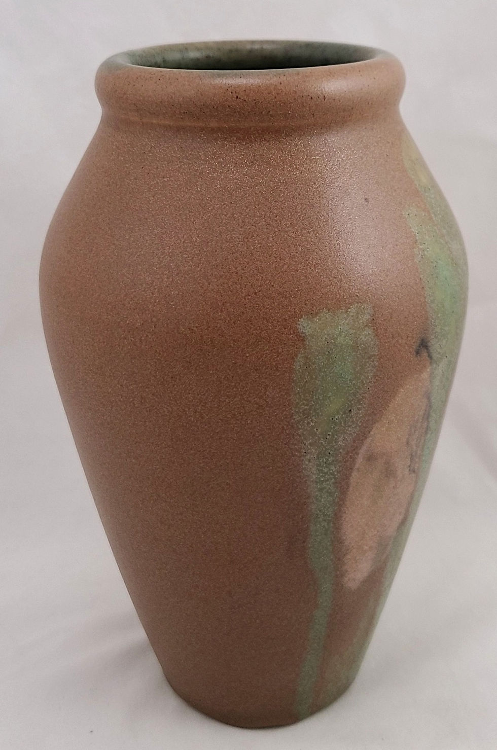 Thumbnail: Rookwood Painted Mat Vase with Blossom & Leaves Amelia Browne Sprague d1901