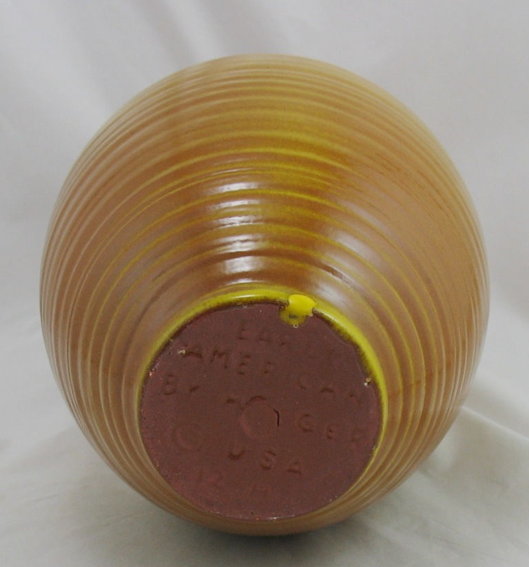 Thumbnail: Haeger Mid-Century Modern 1950s-60s 14" Early American Sunset Vase
