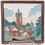 Thumbnail: Holland de Porceleyne Fles Village and Castle Scenic Royal Delft Cloisonne Tile