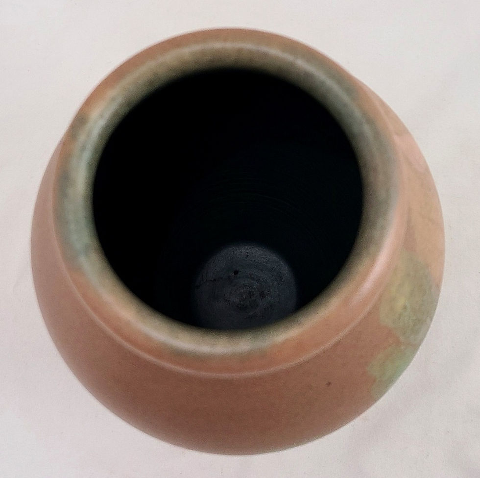 Thumbnail: Rookwood Painted Mat Vase with Blossom & Leaves Amelia Browne Sprague d1901