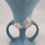 Thumbnail: Roseville Cosmos Vase with a Beautifully Notched Rim Gorgeous in Icy Blue Frost