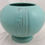 Thumbnail: Roseville Moderne Art Deco Ball Urn in Turquoise Glaze Shape 299-6 Original Cond