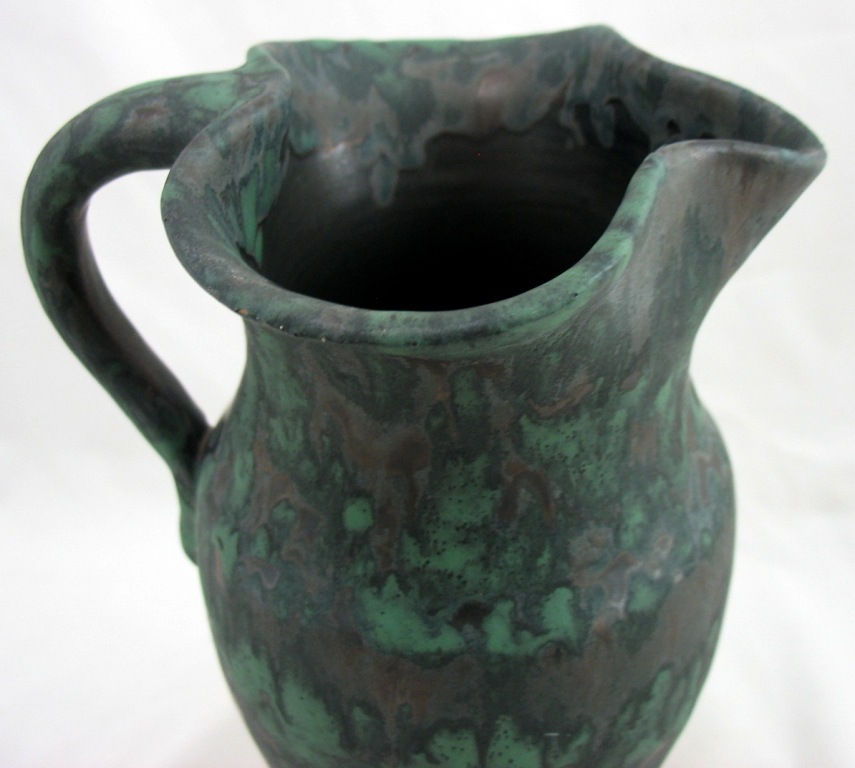 Thumbnail: Robinson Ransbottom RRPCO National Pottery Pitcher Awesome Glaze c1940