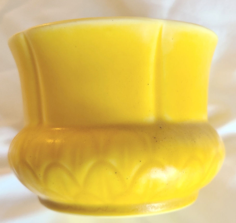 Thumbnail: Rookwood Production Vase in Mat Yellow Glaze Kataro Shirayamadani Design d1929