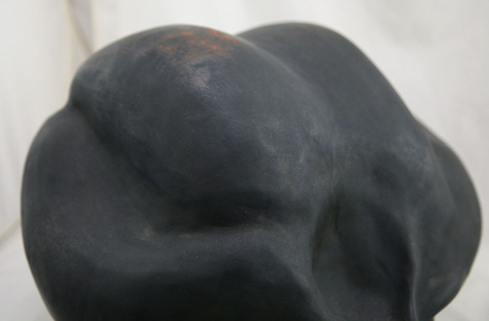 Thumbnail: Post-Modern, Pit-fired 15" Pod ‘Elemental #201’ Jeanne Kelley Hutchinson