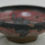 Thumbnail: Contemporay Studio Pottery Finger Bowl in Red and Charcoal Glazes Signed 'HER'