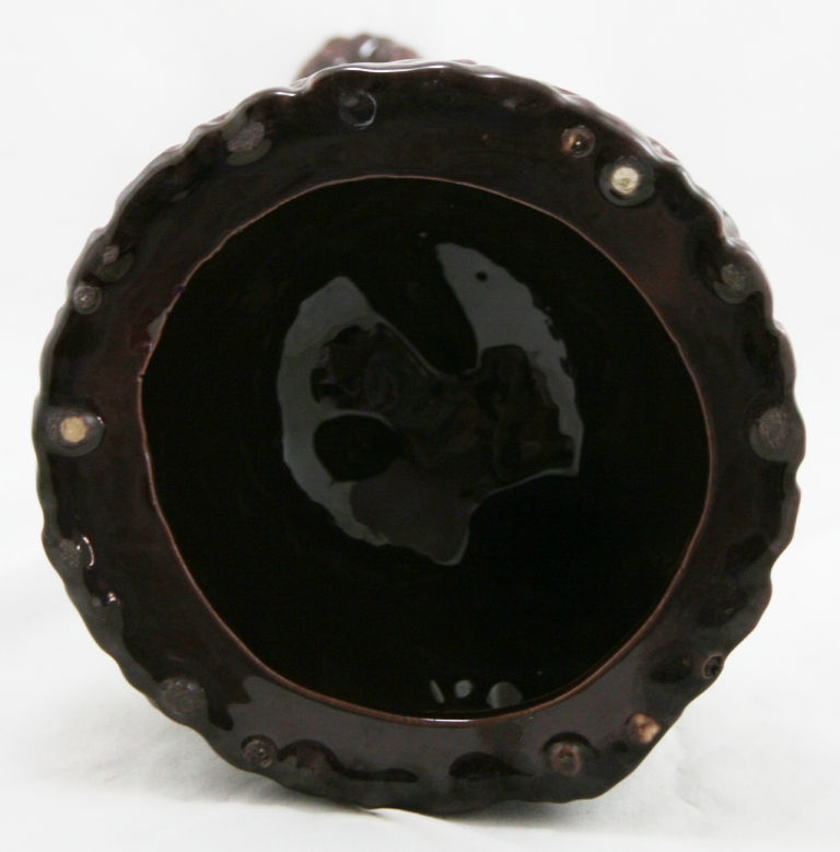 Thumbnail: Royal Haeger 14" Young Boy Watering Blossoms Fountain Piece in Green Briar Glaze