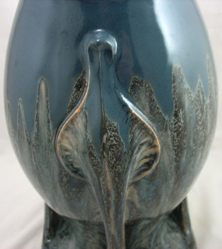 Thumbnail: Norica Jugendstil 3-Handle Vessel Nurnberg Designed by Carl Ludwig Luber c1900