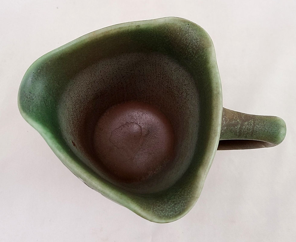 Thumbnail: Rookwood Carved Mat Crucible Pitcher Pineapples d1905 by Rose Fechheimer