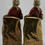 Thumbnail: Marion Bronze 'Basket Girl' Polychrome Bookends