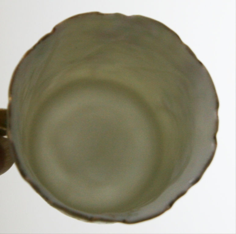 Thumbnail: Vintage Porcelain Demitasse Cup and Saucer with Stunning Decoration/Gilt c1920