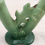 Thumbnail: Weller Oak Leaf Double Bud Vase In Green Satin Matte Glaze Original Condition