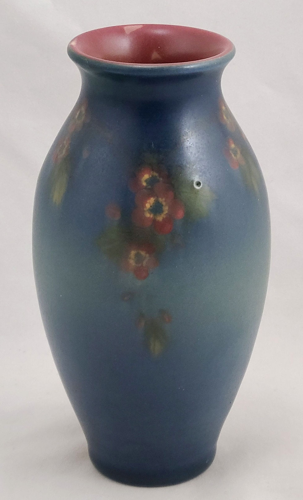 Thumbnail: Rookwood Decorated Mat Vase with Tiny Blossoms by Harriet Wilcox 1923 356F