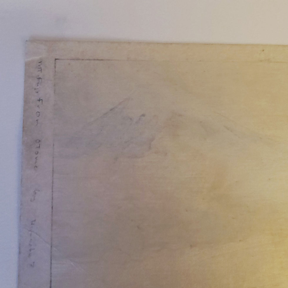 Thumbnail: $OLD TY! Hironobu Oda (1888-?) Mount Fuji from Otome Saddle (Pass) c1930 RARE