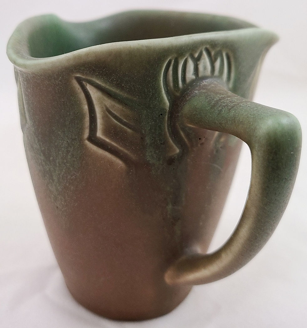 Thumbnail: Rookwood Carved Mat Crucible Pitcher Pineapples d1905 by Rose Fechheimer