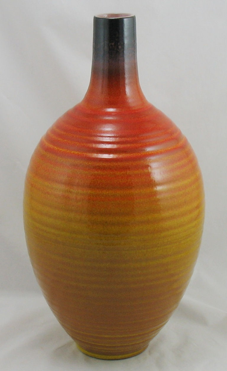 Thumbnail: Haeger Mid-Century Modern 1950s-60s 14" Early American Sunset Vase