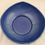 Thumbnail: Roseville Fuchsia Center Bowl In Rich Blue Glaze Shape 349-8 Original Condition