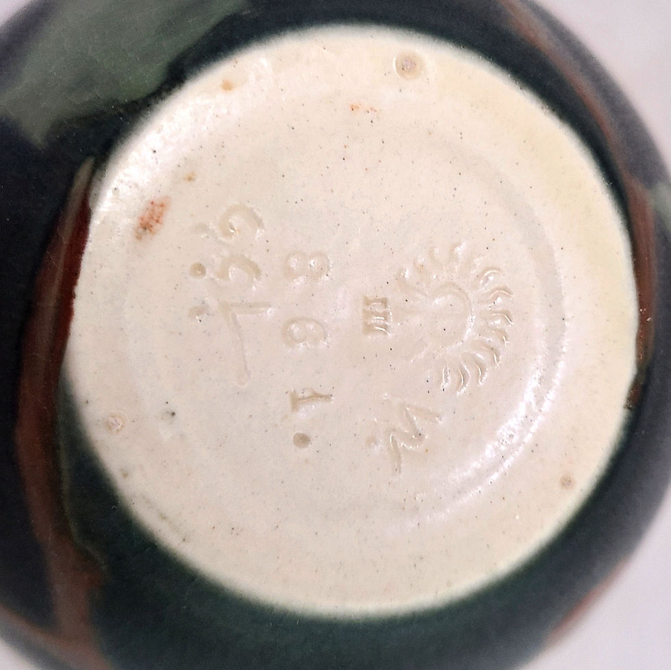 Thumbnail: Rookwood Decorated Mat Vase d1903 Holly & Berries 861 Clara C Lindeman Orig Cond